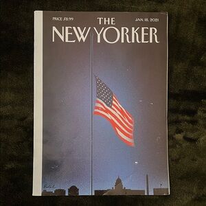 The New Yorker Magazine Cover - American Flag Illustration January 18 2021